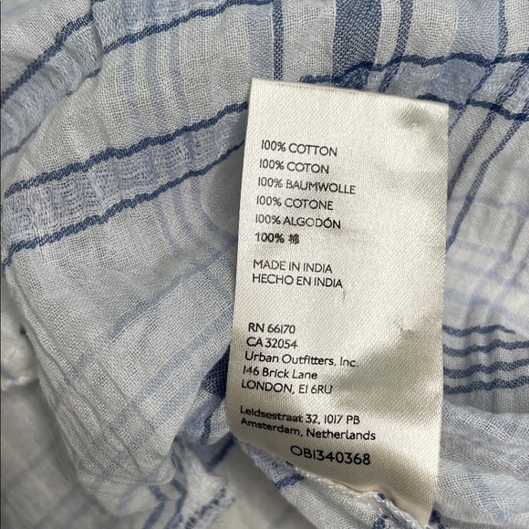 Anthropologie Pilcro Blue and White Plaid Tunic - Picture 3 of 12